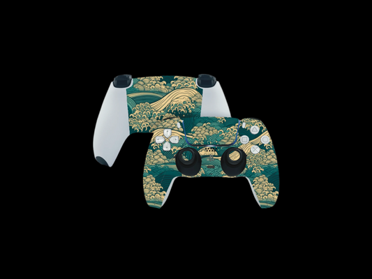 Japanese Waves Ps5 Controller skin