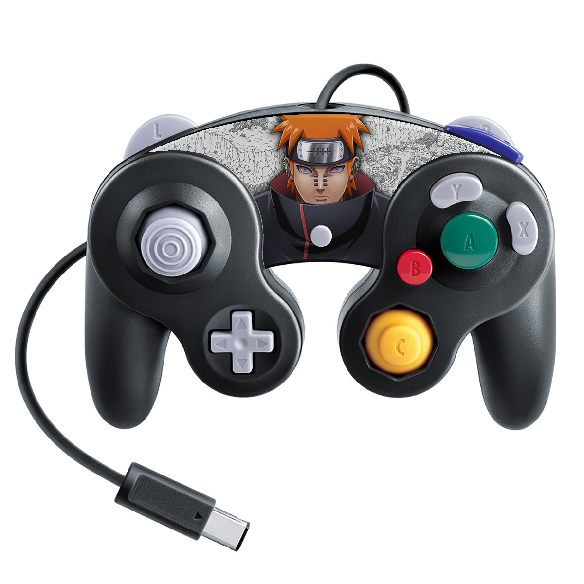 Pain (Naruto) Gamecube Controller Skin Top Only Skins