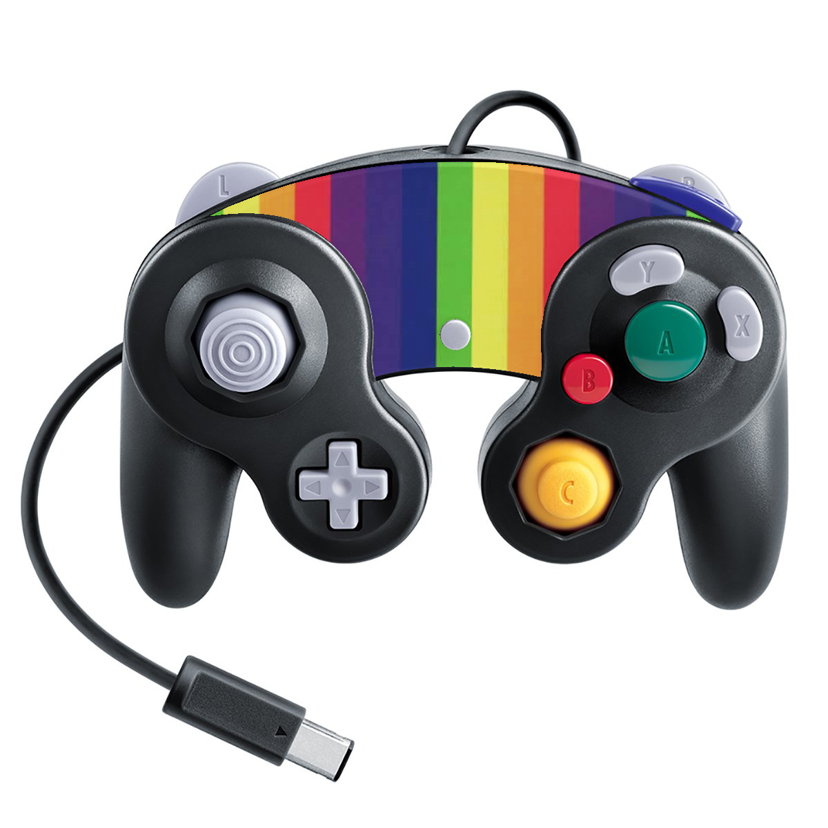Rainbow Lines Controller Skin Top Only Skins