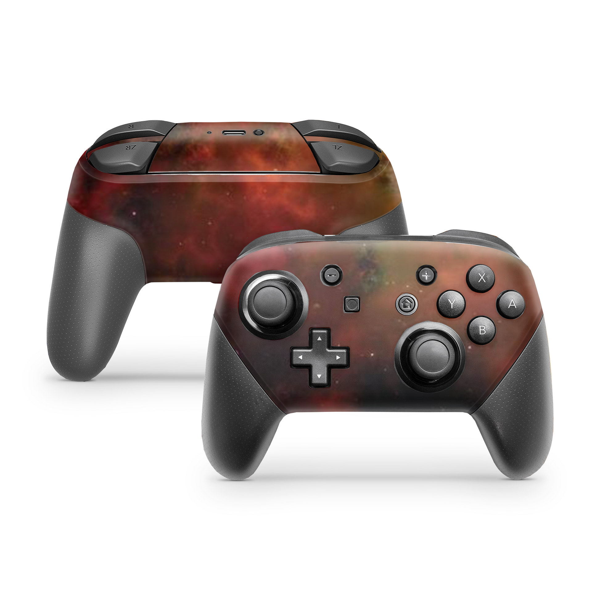 Red Galaxy Pro Controller Skin Skins